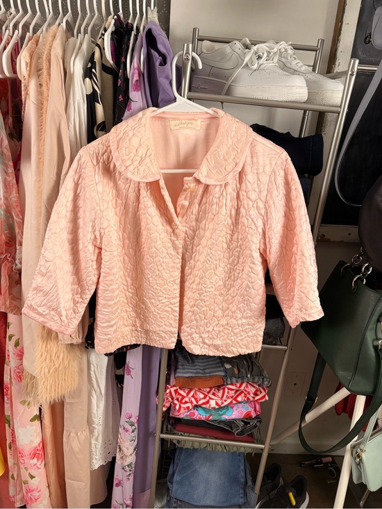 Tops - Seraphina Satin Lounge jacket True Vintage Medium